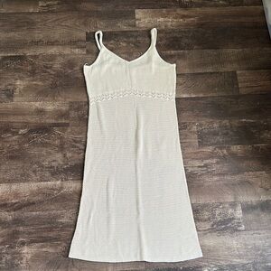 Old Navy Cream Midi Dress